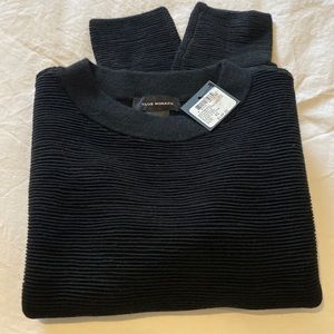 ribbed crewneck sweater